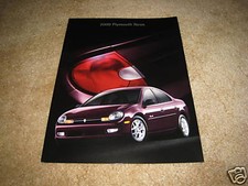 2000 Plymouth Neon Sales Brochure Dealer Auto Car Literature