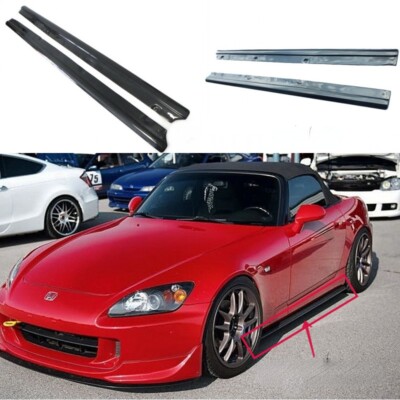 For Honda S2000 AP1 AP2 Carbon Fiber Side Skirt Under Board Extension Addon Kits