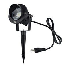 J.LUMI GBS9809 Outdoor LED Spotlights with Stake, 9W 120V AC, 1 pack, Black