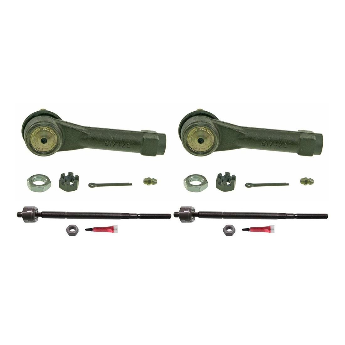 Moog Steering Tie Rod Ends Inner Outer For 2005 2006 2007 2008 Chrysler