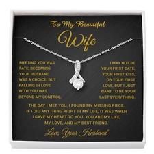 To My Wife Necklace, Gift For Wife, Anniversary Gift For Wife, Necklace For Wife