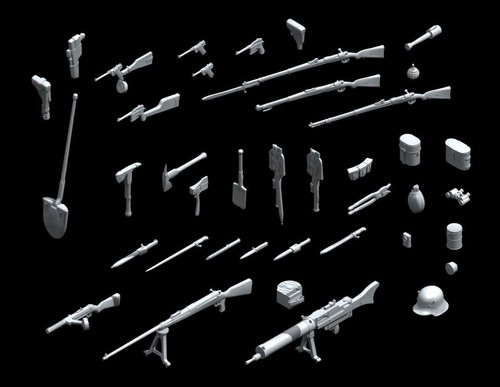ICM 35678 - 1/35 German Infantry Weapon and Equipment, WWI, plastic model kit - Picture 2 of 5