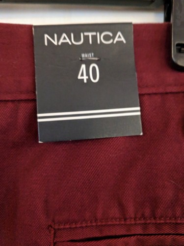 Nautica Shorts 40W New Cranberry Womens Chino Style Cotton Chic - Picture 8 of 10