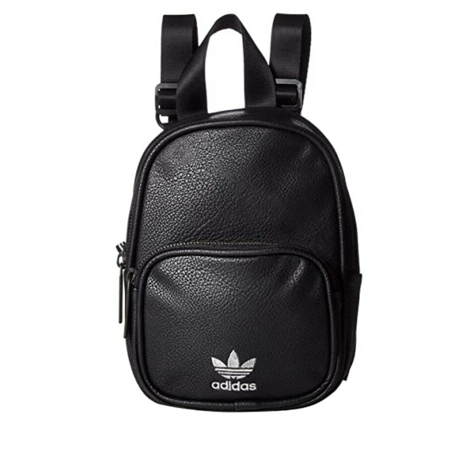 Milestone Praktisk Calamity adidas Originals Mini PU Leather Backpack, Black/Silver,  Travel/School/Sport Bag | eBay