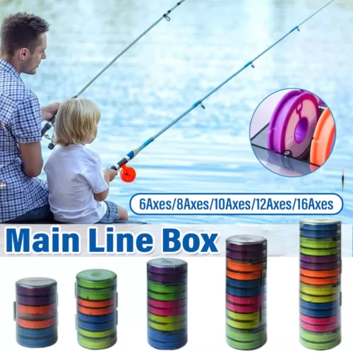 Multi Functional Fishing Line Storage Box Main Shaft Cable Organizer Tackle Case