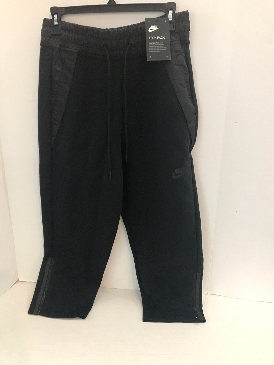 Nike Sportswear Tech Fleece Sz S Crop Pants Black Womens 831711