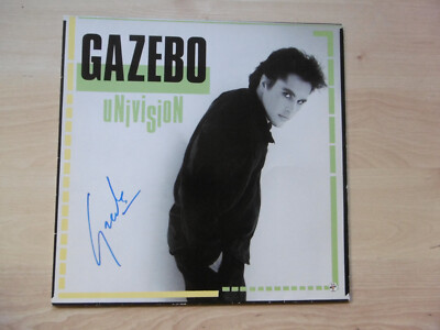 Gazebo autograph signed LP cover ''Univision'' vinyl
