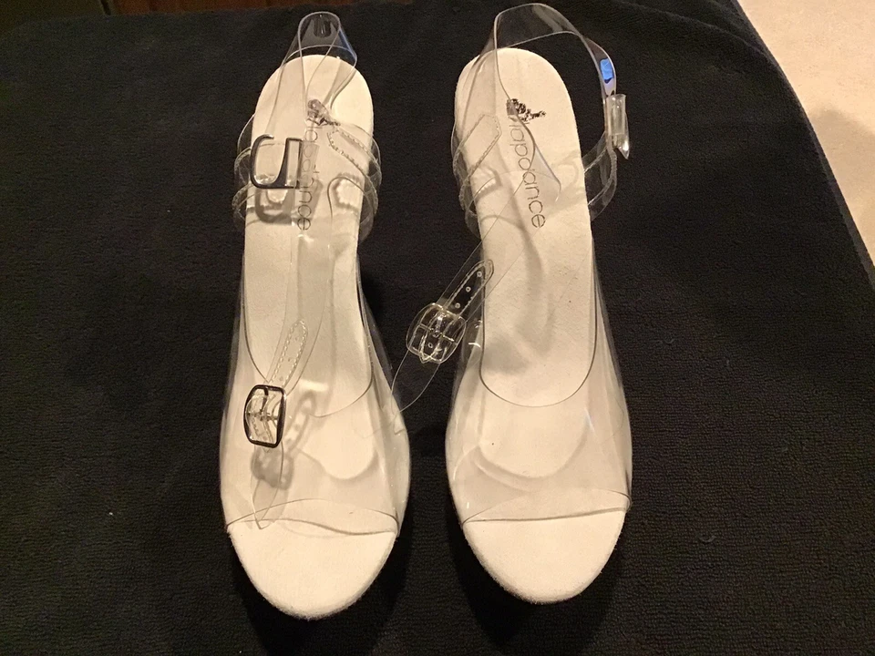 Tacones de cristal brillante Lap Dance (nuevos) talla 11 Foto 2 de 4