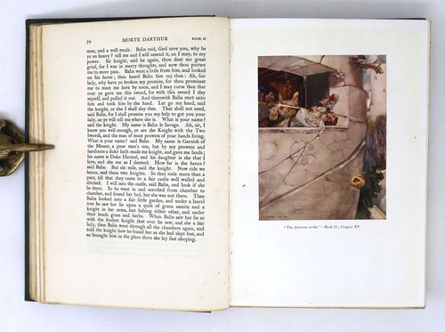 W. RUSSELL FLINT ThomasMalory Beautifully illustrated Le Morte Darthur 1920 2V - Imagen 7 de 8