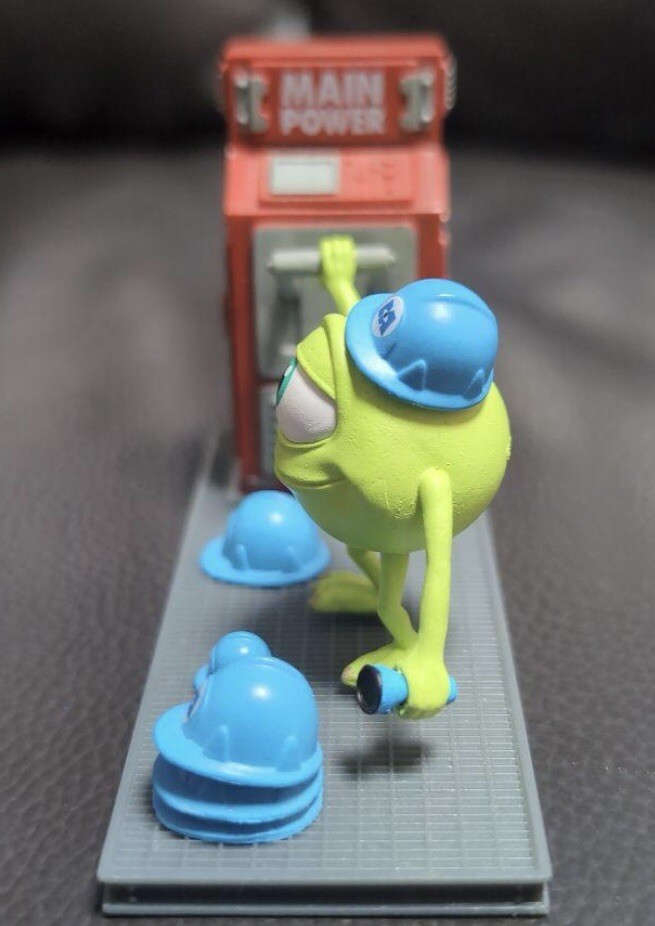 Tokyo Disney Resort Miniature Figure Monsters Inc Ride And Go Seek
