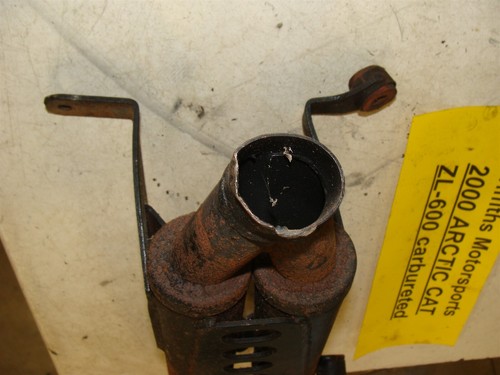 2000 ARCTIC CAT ZL600 CARBURETED oem DG exhaust muffler silencer stinger can - Foto 4 di 8