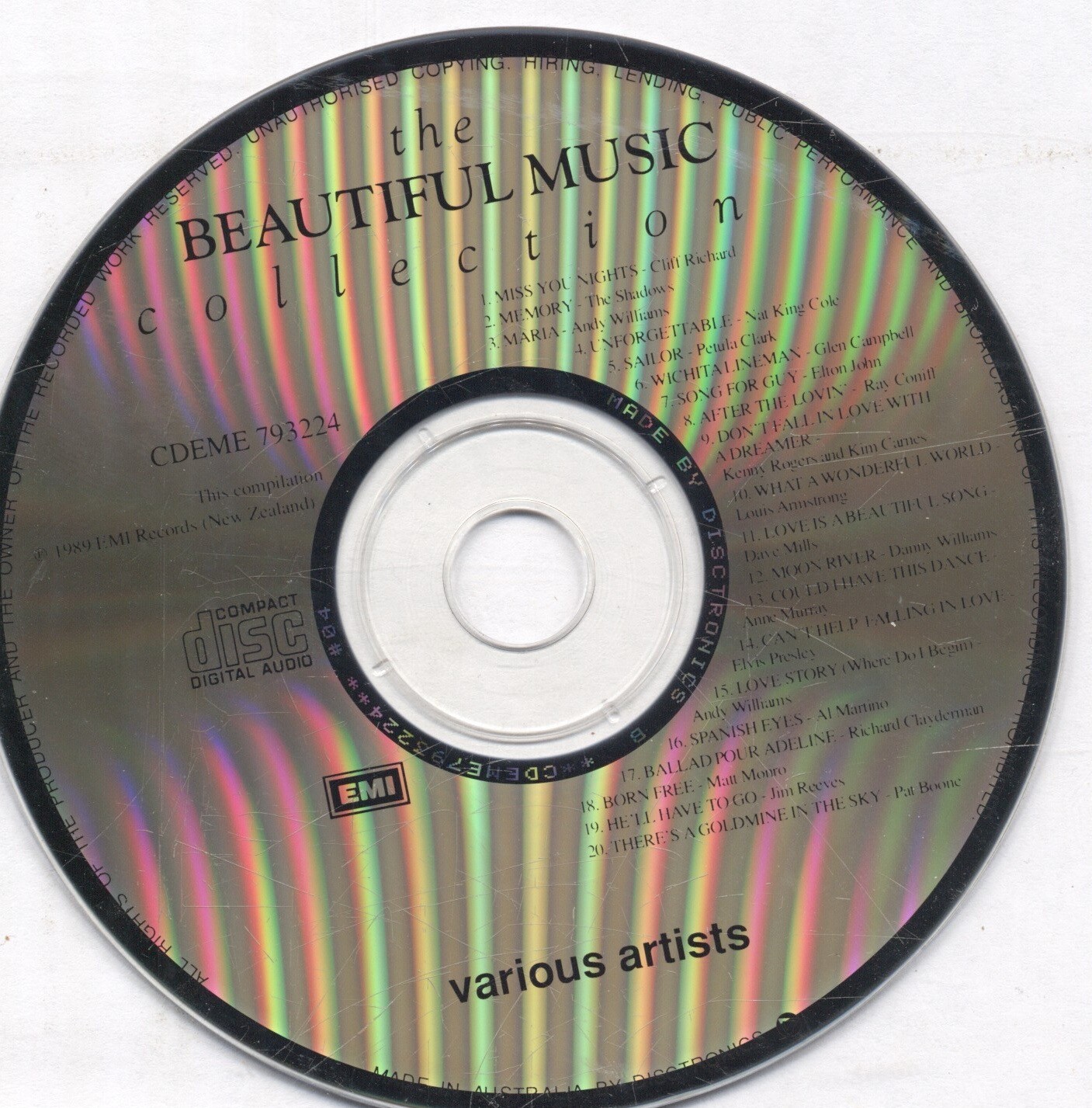The Beautiful Music Collection - Volume 1 CDEME 793224 CD Only | eBay