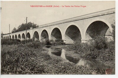 VENDEUVRE SUR BARSE - Aube - CPA 10 - viaduc des petites forges - legende rouge