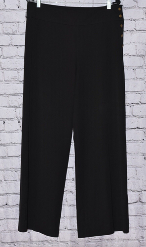 LAUREN Ralph Lauren Palazzo Hose weites Bein seitliche Knopfdetails Größe 8 x 30"