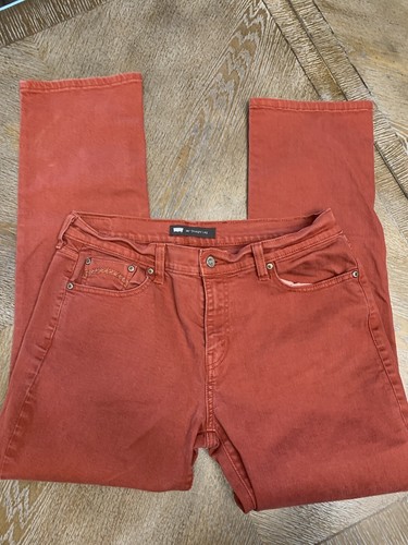 Levi’s 505 Straight Leg Burnt Red Jeans Sz 12M Waist 34” Inseam 29” - Picture 4 of 7