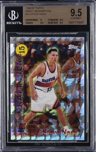 1996-97 TOPPS DRAFT REDEMPTION #15 STEVE NASH ROOKIE RC BGS 9.5