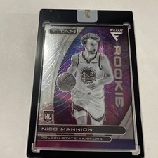 2020-21 Flux Nico Mannion Titan Uncirculated RC Rookie #40 Golden State Warriors