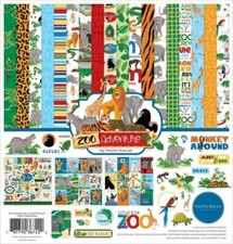 CARTA BELLA "ZOO ADVENTURE"12X12 KIT WILD ANIMALS   SCRAPJACK'S PLACE