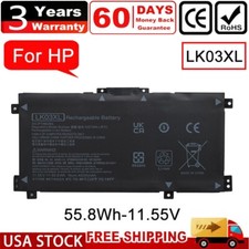 For HP ENVY X360 17-AE 17-CE 15-BP 15-BQ L09281-855 LK03XL Battery 55.8Wh FAST