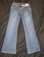 Gymboree SWEETER THAN CHOCOLATE Denim jeans Flare Pants NWT 10 Adj Waistband