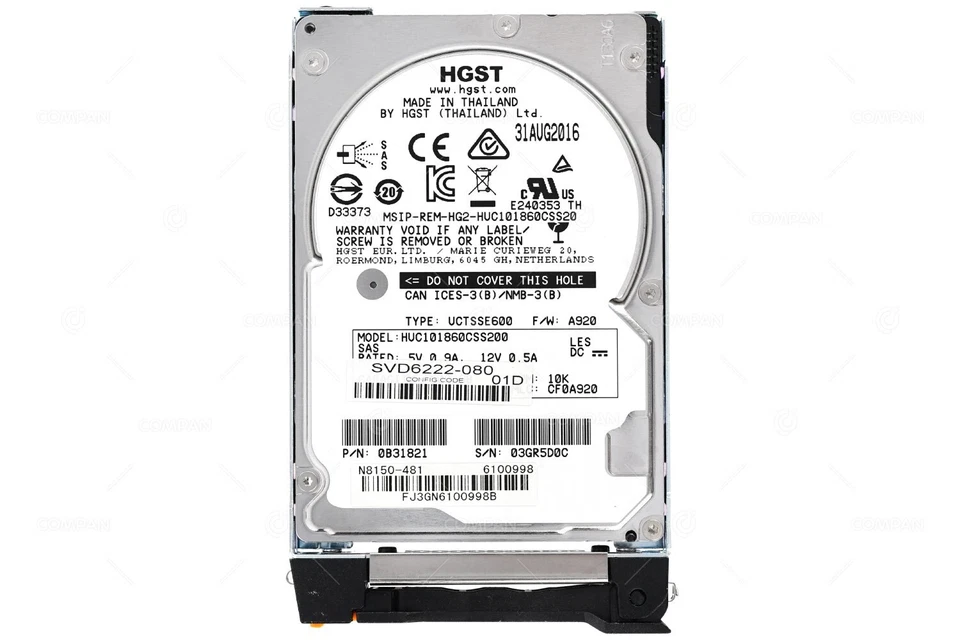 N8150-481 NEC HDD 600GB 10K SAS 12G 2.5" SFF FOR EXPRESS5800 - Bild 3 von 4