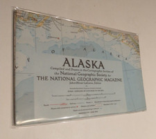 National Geographic Map ~ 1956 Alaska