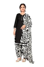 Cotton Blend Printed Ready to Wear Patiala Salwar Suit