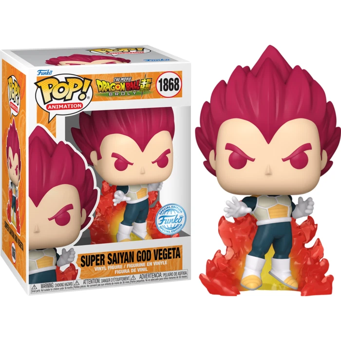 Dragon Ball Super Broly - Super Saiyan God Vegeta Pop! Vinilo + PROTECTOR POP Foto 4 de 4