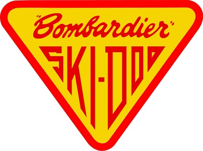 #4561 (2) 3'' Ski-doo Bombardier Vintage Snowmobile Sled Decal Sticker LAMINATED
