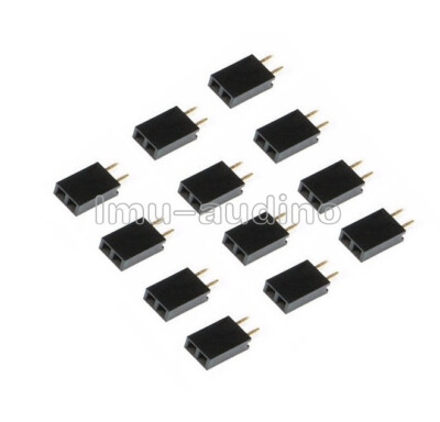 50Stks Single Row 1x2 Pins 2.54mm Pitch Female Header Straight NEW