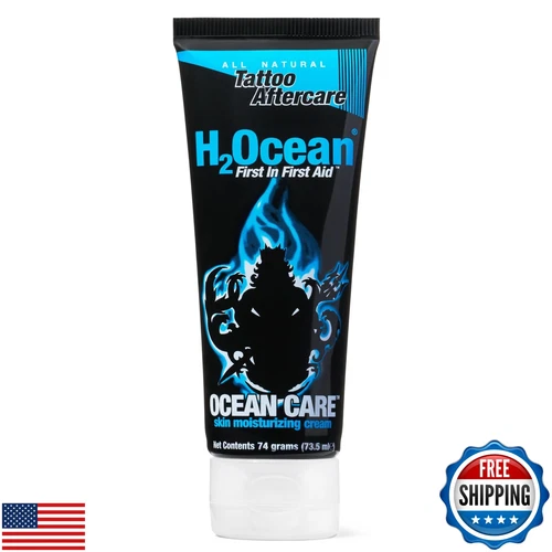 H2Ocean Ocean Care Tattoo Aftercare Lotion 2.5ounces-Fragrance Free Tattoo Mo - product listing photo