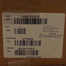 WB27X43219 - Control RC17 (Flashed) - Pre-Programmed Control Module for GE