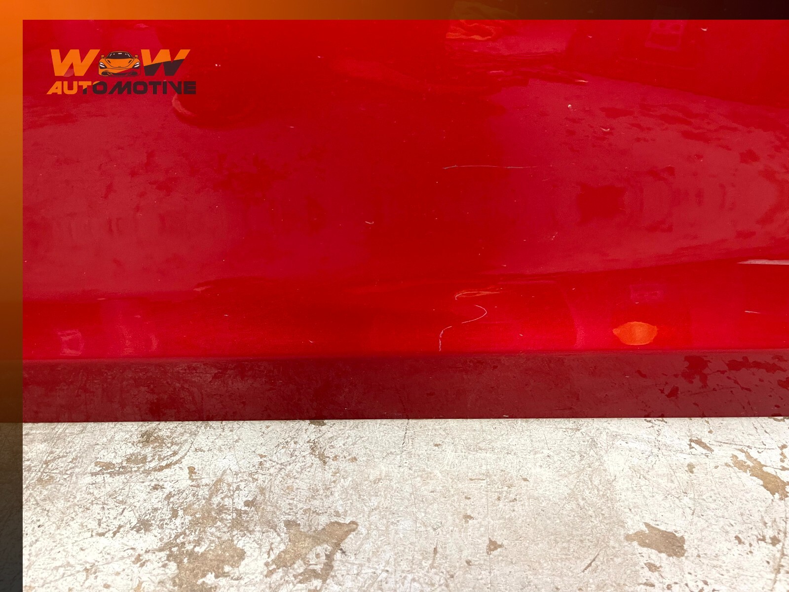 14-17 MASERATI GHIBLI FRONT LEFT DRIVER SIDE DOOR SHELL RED OEM