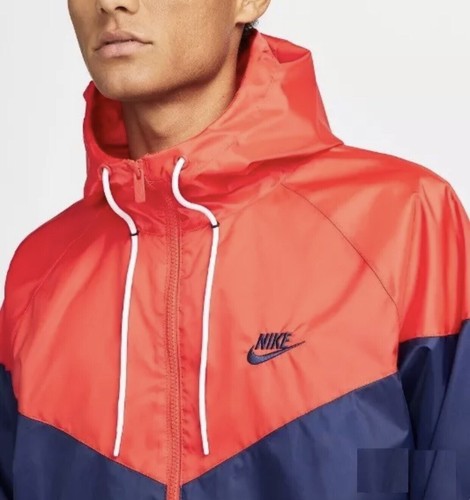 Nike Sportswear Woven Windrunner Jacket Crimson Navy DA0001-410 Men’s Size Large - Picture 21 of 24