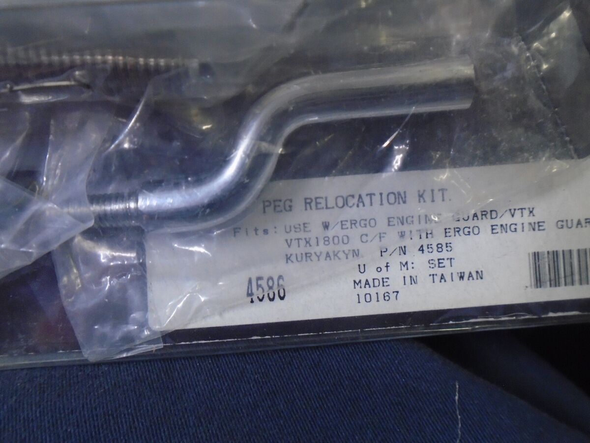 KURYAKYN PEG RELOCATION KIT PART# 4586 VTX1800 C/4F | eBay KURYAKYN PEG RELOCATION KIT PART# 4586 VTX1800 C/4F | eBay
