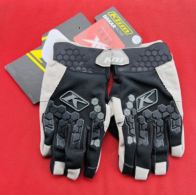 NEW Klim Dakar 3D Padded Motorcycle Gloves/Black/Gray/Size 2XL