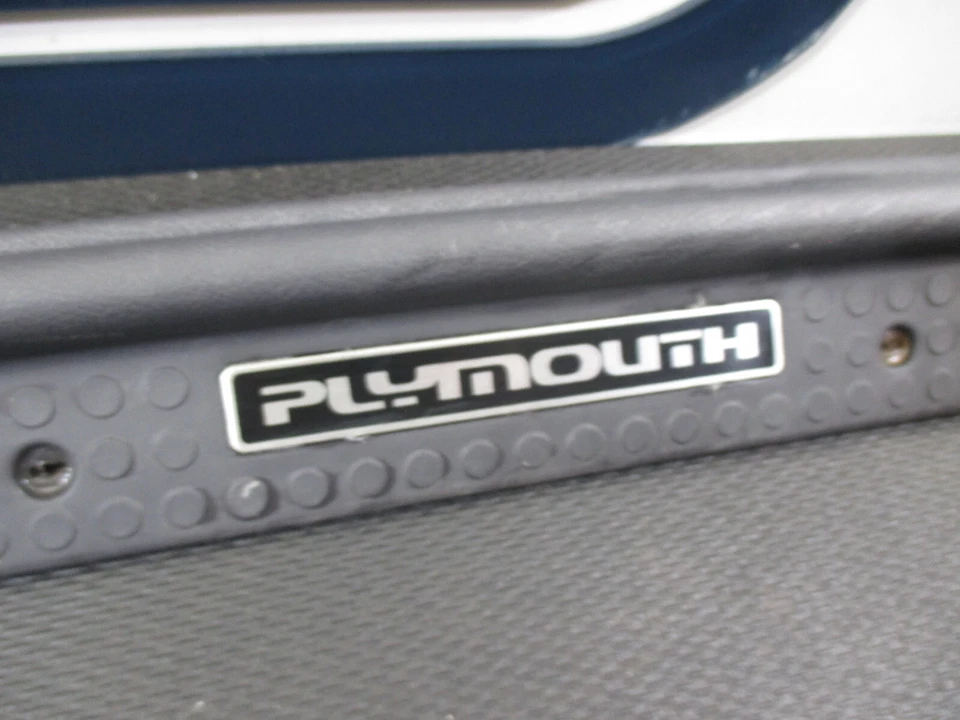 Placa de desgaste de umbral de puerta de pasajero derecho láser Plymouth 1992 Foto 3 de 4