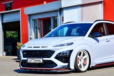 Frontspoiler Cuplippe Splitter aus ABS passend für Hyundai Kona N-Line