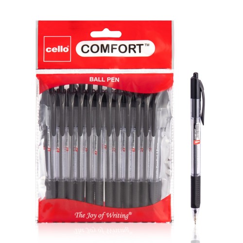 Cello Ballpoint Pens 1.0mm Assorted Colors ,Medium BLACK BLUE RED School Supply - Picture 16 of 49