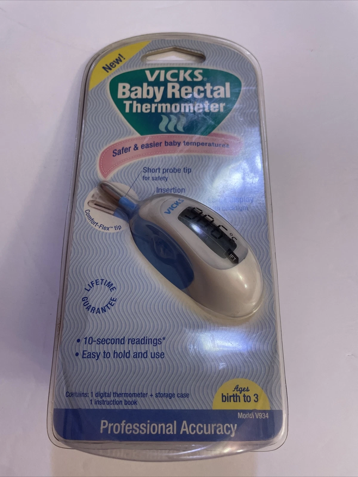 2004 new in package KAZ Vicks Baby Rectal Thermometer movie prop model V934 NOS
Opens in a new windo