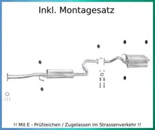 Auspuffanlage für Honda Civic VI Fastback (MA, MB) 1.4 1.6 Auspuff Montagesatz
