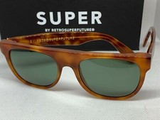 RetroSuperFuture 608 Flat Top Light Havana Frame Sunglasses no box 