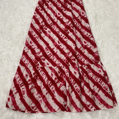 Calypso St Barth For Target Tie Dye Maxi Dress Red White Boho Womens Size 12 - Picture 6 of 13