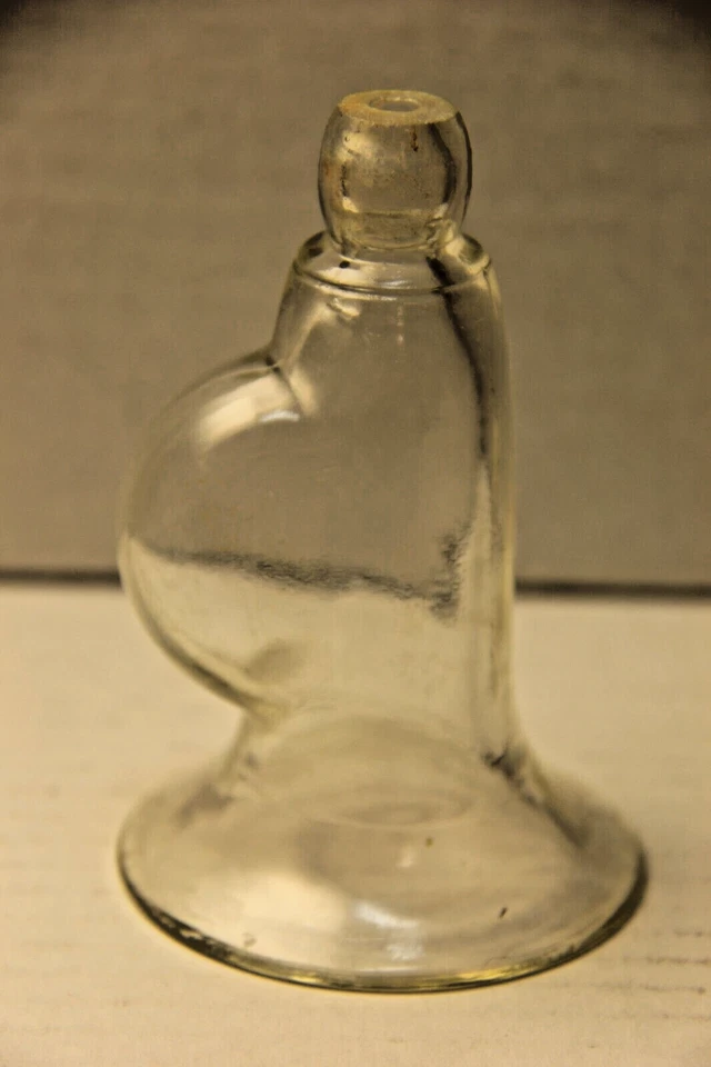 Vintage Nursing Baby Glass Breast Milk Pump Unknown Manufacture 1930 - 1940 - Image 3 of 4