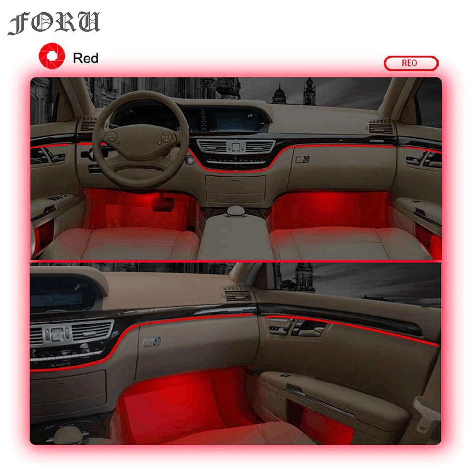 Luz ambiental 64 colores para Mercedes Benz S250 S300 S350 S600 W221 2005-2013  Foto 4 de 4