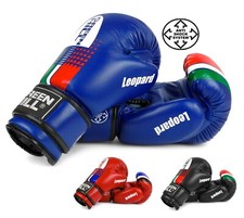 GUANTI BOXE BAMBINO GREEN HILL PANTHER LEOPARD GUANTONI PUGILATO ANTISHOCK BIMBO