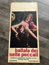 Hot Girl Sexy Babe Vintage Movie Poster Ballad Of The Seven Sins Italian Italy
