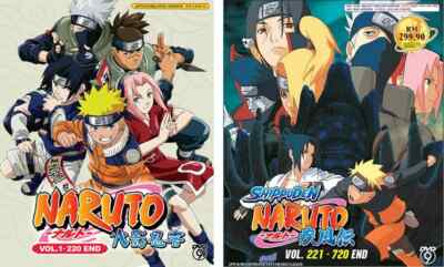 DVD ANIME NARUTO+NARUTO SHIPPUDEN COMPLETE SERIES VOL.1-720 END