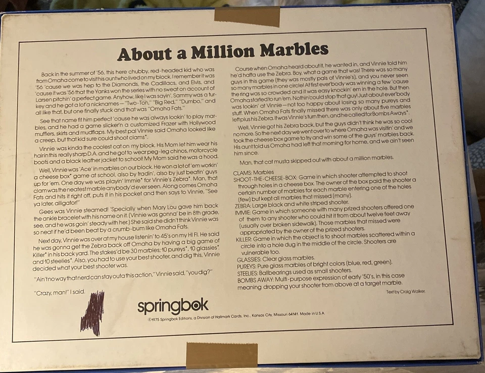 Vintage Springbok Puzzle 1975 About A Million Marbles PZL4054 - Image 2 of 2