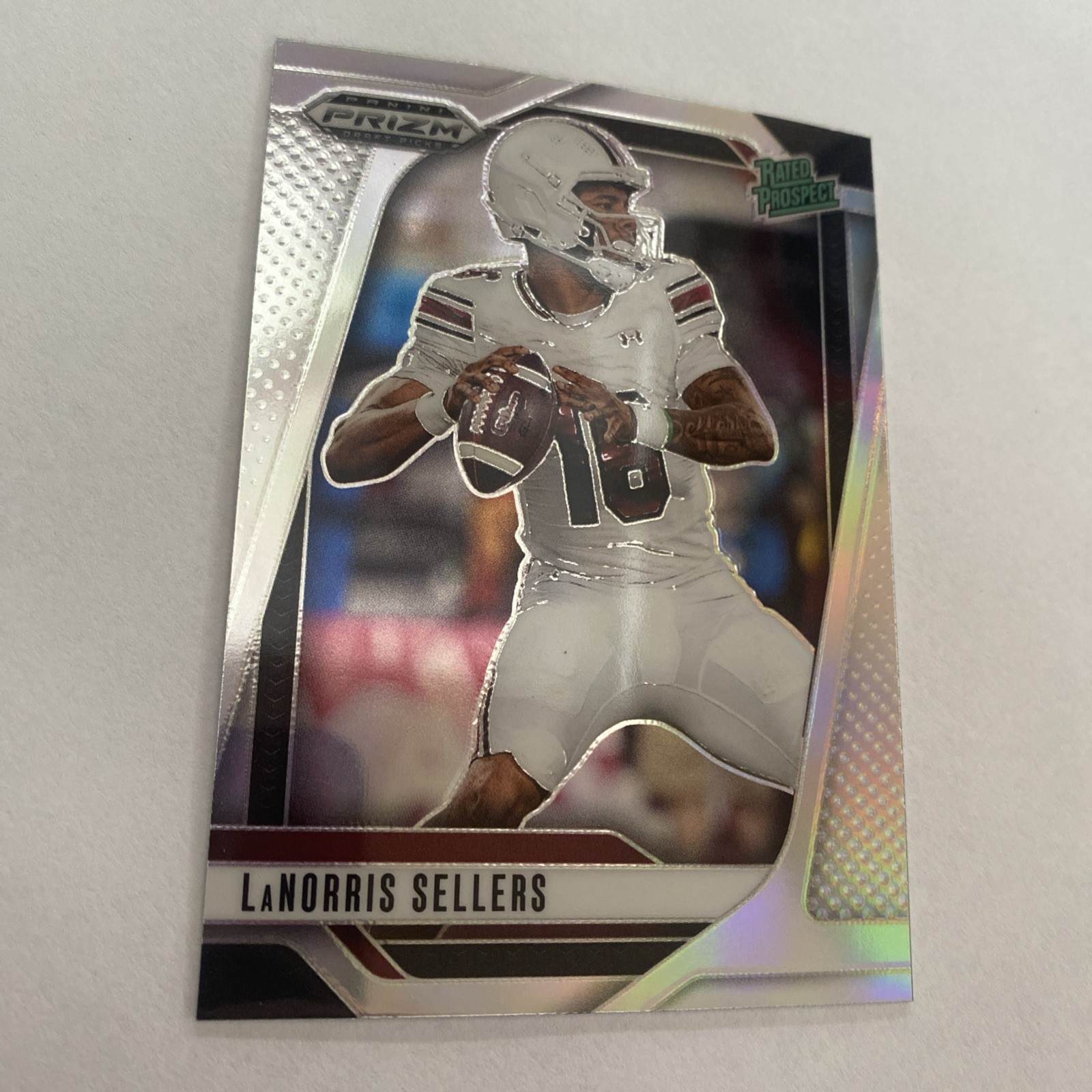 2025 Panini Prizm Draft Picks LaNorris Sellers Silver Rated Prospect Gamecocks